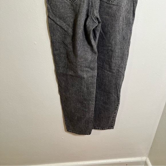 SO High Rise Mom Jean Faded Black Paper Bag Waist 7/28 - Picture 9 of 10